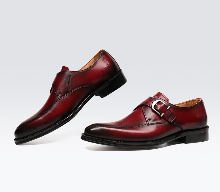 Sapatos de roupa de couro genuíno de Oxford / Luxo Sapatos com alças de 3cm